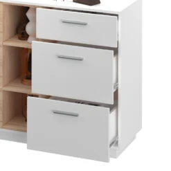 Sideboard "Beatrice" Weiß/Sonoma 127 X 88 Cm Vicco -Vicco m4091 06 ol