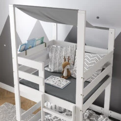 Hausbett "Tom" Weiß 90x200 Cm Vitalispa 13 Hausbett "Tom" Weiß 90x200 Cm Vitalispa -Vicco m4096 05 ol