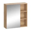 Bad Spiegelschrank "Senyo" Anthrazit/Goldkraft Eiche 62 X 64 Cm Vicco -Vicco m4117 01 ol