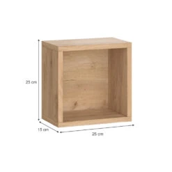 Badschrank "Senyo" Goldkraft Eiche 25 X 25 Cm 2er Set Vicco -Vicco m4121 03 ol