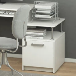 Schreibtisch "Jakob" Weiß 150 X 60.2 Cm Mit Ausziehbarer Tastaturablage Vicco -Vicco m4138 05 ol