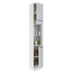 Badschrank "Kiko" Weiß 30 X 190 Cm Vicco -Vicco m414 07 ol