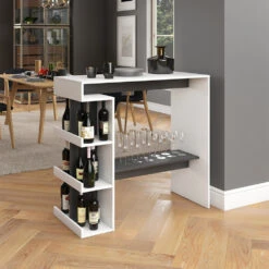 Bartisch "Dana" Weiß/Anthrazit 108 X 50 Cm Vicco -Vicco m4235 04 ol