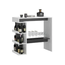 Bartisch "Dana" Weiß/Anthrazit 108 X 50 Cm Vicco -Vicco m4235 07 ol