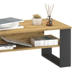 Couchtisch "Nemo" Anthrazit/Artisan-Eiche 90 X 40 Cm Vicco 14 Couchtisch "Nemo" Anthrazit/Artisan-Eiche 90 X 40 Cm Vicco -Vicco m4253 06 ol