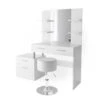 Schminktisch "Maria" Weiß 132 Cm Mit Hocker Vicco