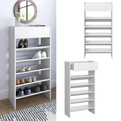 Schuhschrank "Delin" Weiß 60 X 116 Cm Vicco -Vicco m4277 02 ol