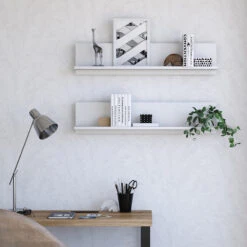 Wandregal "Dilara" Weiß 90 X 20 Cm Vicco 12 Wandregal "Dilara" Weiß 90 X 20 Cm Vicco -Vicco m4279 04 ol