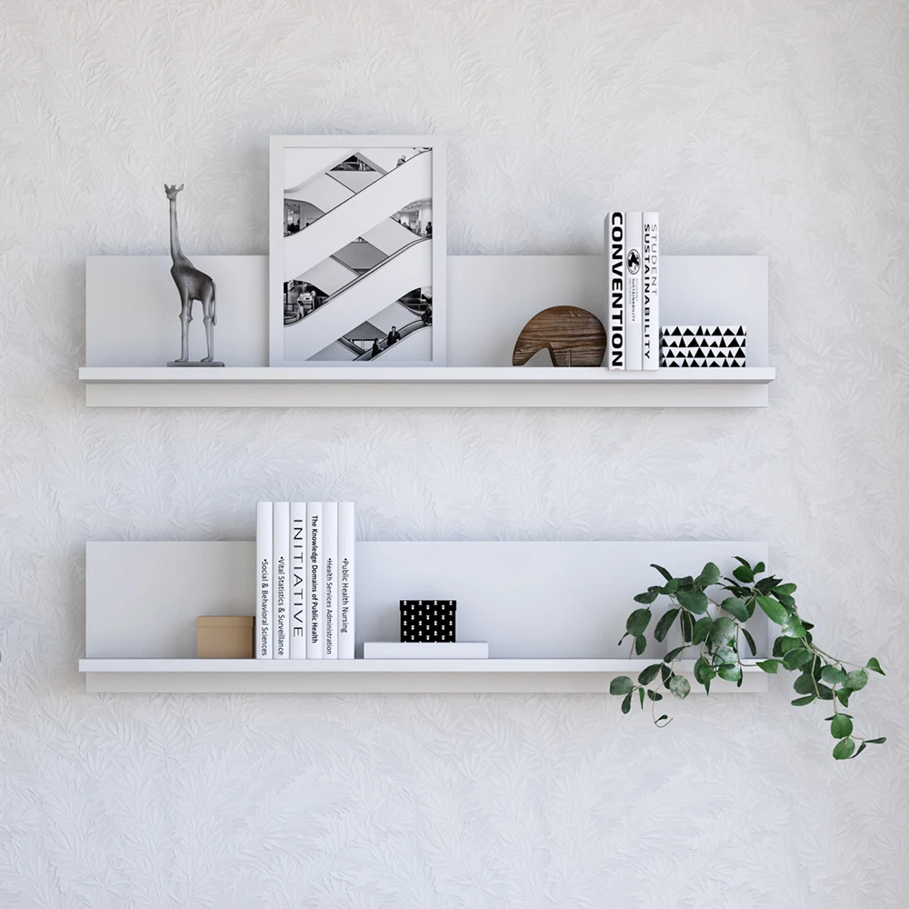 Wandregal "Dilara" Weiß 90 X 20 Cm Vicco 7 Wandregal "Dilara" Weiß 90 X 20 Cm Vicco – Bild 5