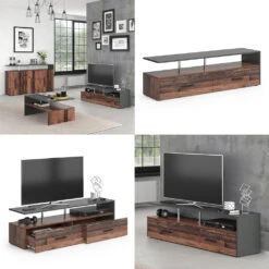 Lowboard "Amato" Antikholz 140 X 41.6 Cm Vicco 17 Lowboard "Amato" Antikholz 140 X 41.6 Cm Vicco -Vicco m4281 08 ol