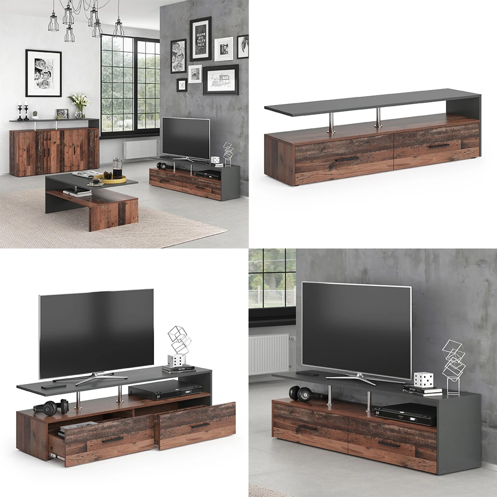 Lowboard "Amato" Antikholz 140 X 41.6 Cm Vicco 10 Lowboard "Amato" Antikholz 140 X 41.6 Cm Vicco – Bild 8