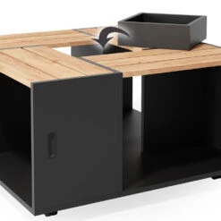 Couchtisch "Anton" Anthrazit/Goldkraft Eiche 80 X 43 Cm Vicco -Vicco m4327 06 ol