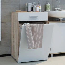 Badschrank "Matteo" Sonoma/Weiß 50 X 78.5 Cm Vicco 12 Badschrank "Matteo" Sonoma/Weiß 50 X 78.5 Cm Vicco -Vicco m4330 05 ol