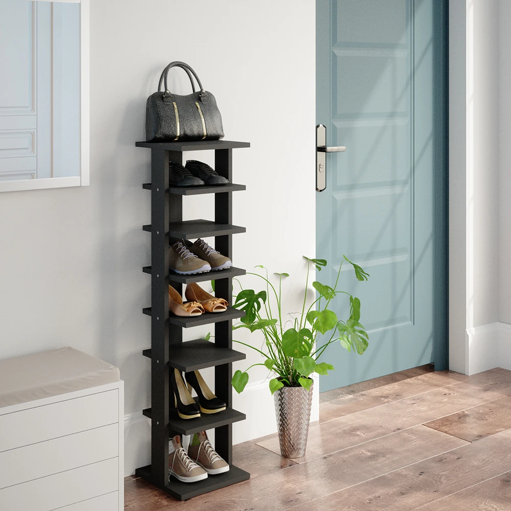 Schuhschrank "Sara" Anthrazit 26.7 X 110 Cm Vicco 6 Schuhschrank "Sara" Anthrazit 26.7 X 110 Cm Vicco – Bild 4