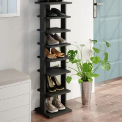 Schuhschrank "Sara" Anthrazit 26.7 X 110 Cm Vicco 13 Schuhschrank "Sara" Anthrazit 26.7 X 110 Cm Vicco -Vicco m4333 05 ol