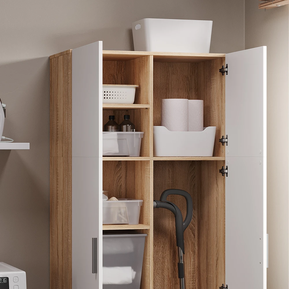 Aktenregal "Ingo" Sonoma/Weiß 80 X 183 Cm Vicco 7 Aktenregal "Ingo" Sonoma/Weiß 80 X 183 Cm Vicco – Bild 5