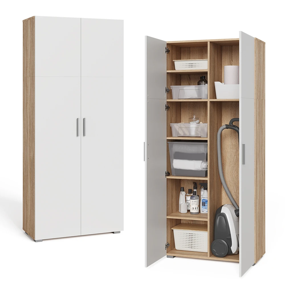 Aktenregal "Ingo" Sonoma/Weiß 80 X 183 Cm Vicco 9 Aktenregal "Ingo" Sonoma/Weiß 80 X 183 Cm Vicco – Bild 7