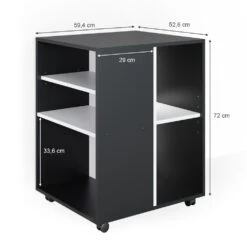 Rollcontainer Anthrazit/Weiß 59 X 53 Cm Vicco -Vicco m4362 03 ol