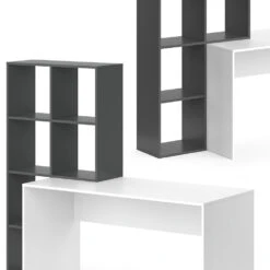 Schreibtisch "Mara" Weiß/Anthrazit 59 X 166.8 Cm Vicco -Vicco m4364 06 ol