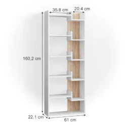 Raumteiler "Fico" Sonoma/Weiß 61 X 160.2 Cm Vicco -Vicco m4369 03 ol