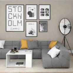 Couchtisch "Dario" Weiß 90 X 59 Cm Vicco -Vicco m4376 04 ol