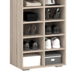 Schuhschrank "Paris" Sonoma 52.4 X 183 Cm 22 Fächer Vicco -Vicco m4379 06 ol