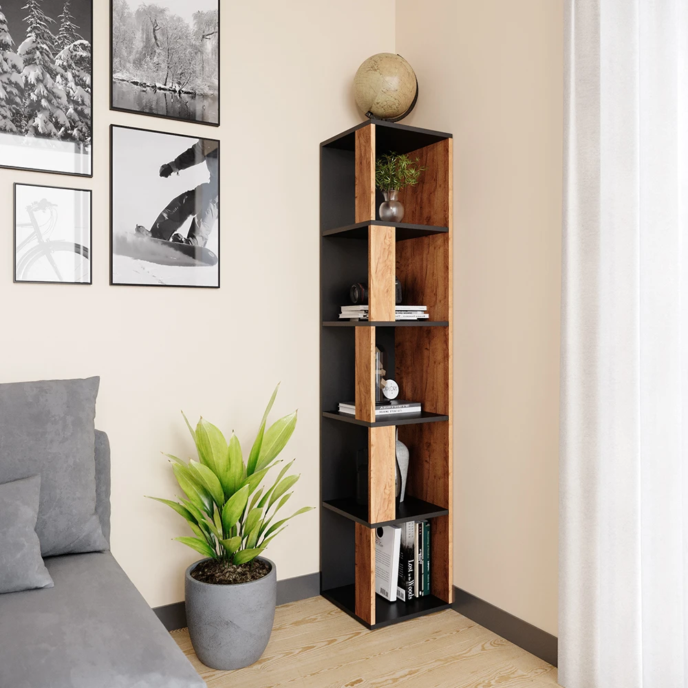 Eckregal "Lio" Goldkraft Eiche/Anthrazit 33.3 X 162.2 Cm Vicco 6 Eckregal "Lio" Goldkraft Eiche/Anthrazit 33.3 X 162.2 Cm Vicco – Bild 4