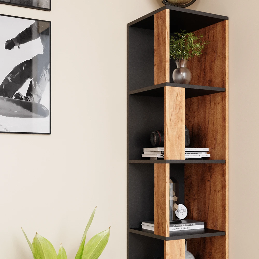 Eckregal "Lio" Goldkraft Eiche/Anthrazit 33.3 X 162.2 Cm Vicco 7 Eckregal "Lio" Goldkraft Eiche/Anthrazit 33.3 X 162.2 Cm Vicco – Bild 5