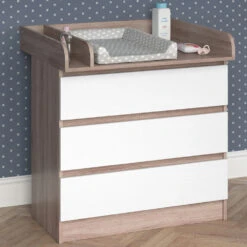 Wickelkommode "Emma" Weiß/Sonoma/Sonoma 80 X 87 Cm Vicco -Vicco m4384 05 ol