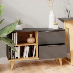 Lowboard "Nautica" Anthrazit/Buche 90 X 61 Cm Vicco -Vicco m4391 05 ol