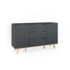 Sideboard "Nautica" Anthrazit/Buche 138 X 82 Cm Vicco -Vicco m4394 01 ol