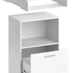 Wickelkommode "Leo" Weiß 60 X 103 Cm Mit Schublade Vicco -Vicco m4397 06 ol