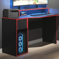 Gaming Tisch "Kron" Rot/Schwarz 30 X 45 Cm Vicco -Vicco m4422 05 ol