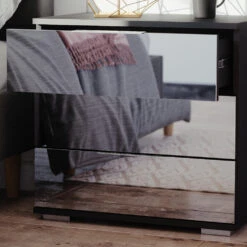 Nachttisch "Lino" Schwarz Vicco -Vicco m4436 05 ol