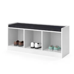 Schuhbank "Elio" Weiß 101.2 X 45.5 Cm Vicco -Vicco m4438 07 ol