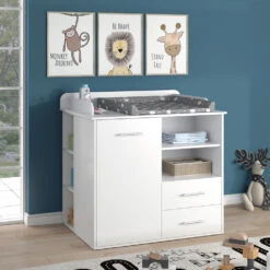 Wickelkommode "Lea" Weiß 102.2 X 102.5 Cm Vicco -Vicco m4439 04 ol