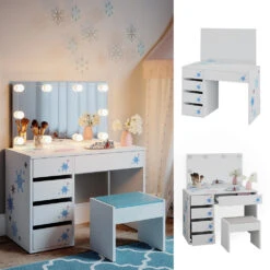 Kinderschminktisch „Winter“ Weiß Vicco -Vicco m4466 02 ol