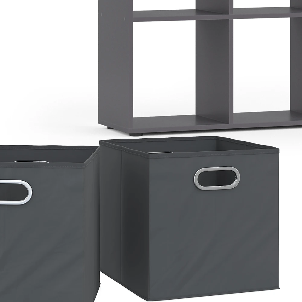 Raumteiler "Scutum" Grau 72 X 143 Cm Mit 4 Faltboxen Vicco 8 Raumteiler "Scutum" Grau 72 X 143 Cm Mit 4 Faltboxen Vicco – Bild 6