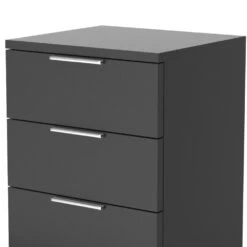 Nachttisch "Florenz" Schwarz 46 X 60 Cm 2er Set Vitalispa -Vicco m456 06 ol