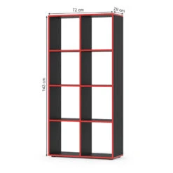 Raumteiler "Scutum" Schwarz/Rot 72 X 143 Cm Vicco 12 Raumteiler "Scutum" Schwarz/Rot 72 X 143 Cm Vicco -Vicco m4685 03 ol