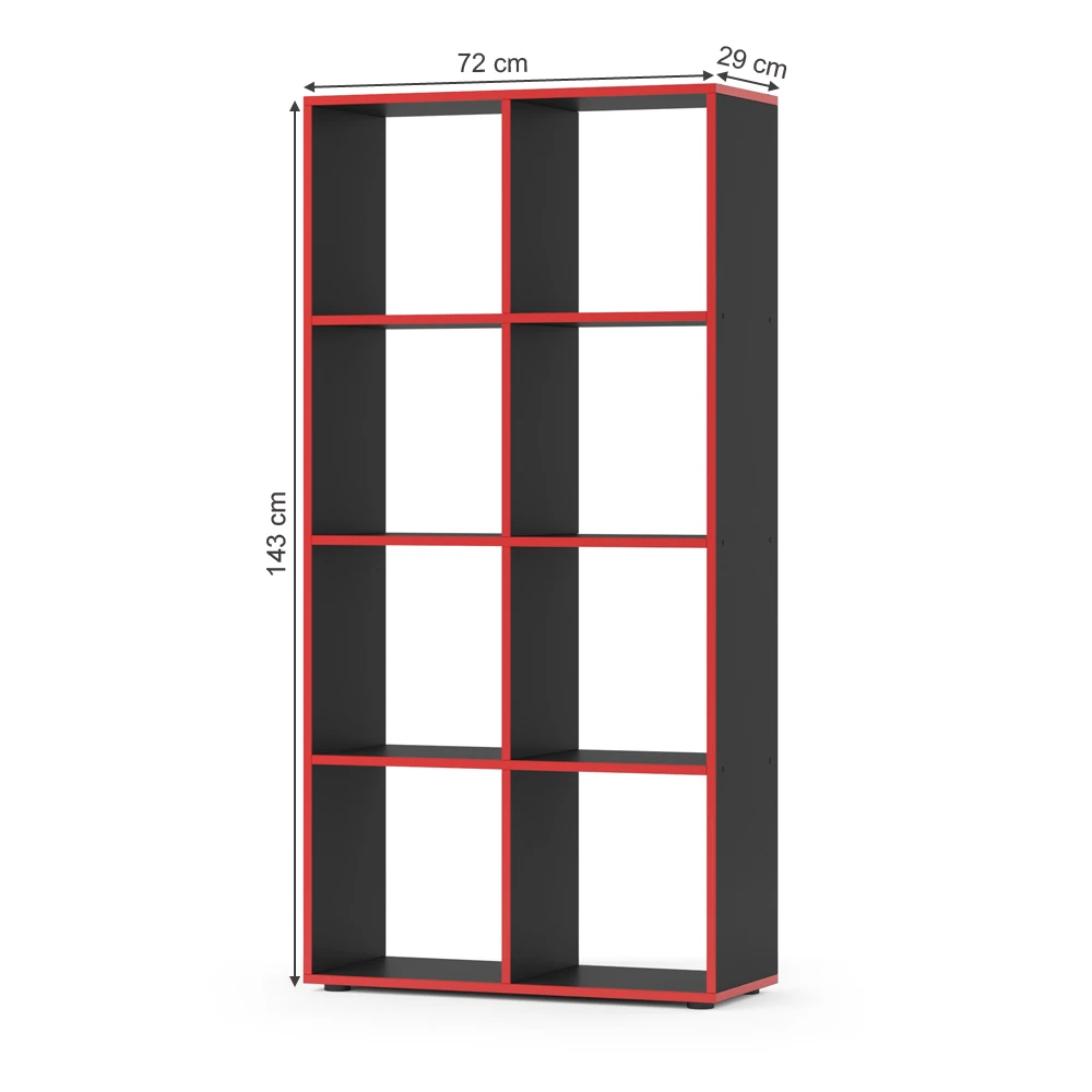 Raumteiler "Scutum" Schwarz/Rot 72 X 143 Cm Vicco 5 Raumteiler "Scutum" Schwarz/Rot 72 X 143 Cm Vicco – Bild 3