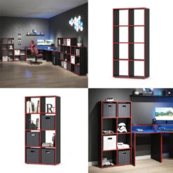 Raumteiler "Scutum" Schwarz/Rot 72 X 143 Cm Vicco 17 Raumteiler "Scutum" Schwarz/Rot 72 X 143 Cm Vicco -Vicco m4685 08 ol