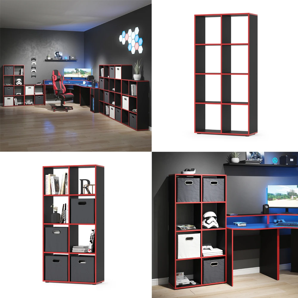 Raumteiler "Scutum" Schwarz/Rot 72 X 143 Cm Vicco 10 Raumteiler "Scutum" Schwarz/Rot 72 X 143 Cm Vicco – Bild 8