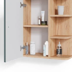 Badschrank "Fynn" Grün/Goldkraft Eiche 47.2 X 59.2 Cm Vicco -Vicco m4745 06 ol