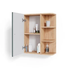 Badschrank "Fynn" Grün/Goldkraft Eiche 47.2 X 59.2 Cm Vicco -Vicco m4745 07 ol