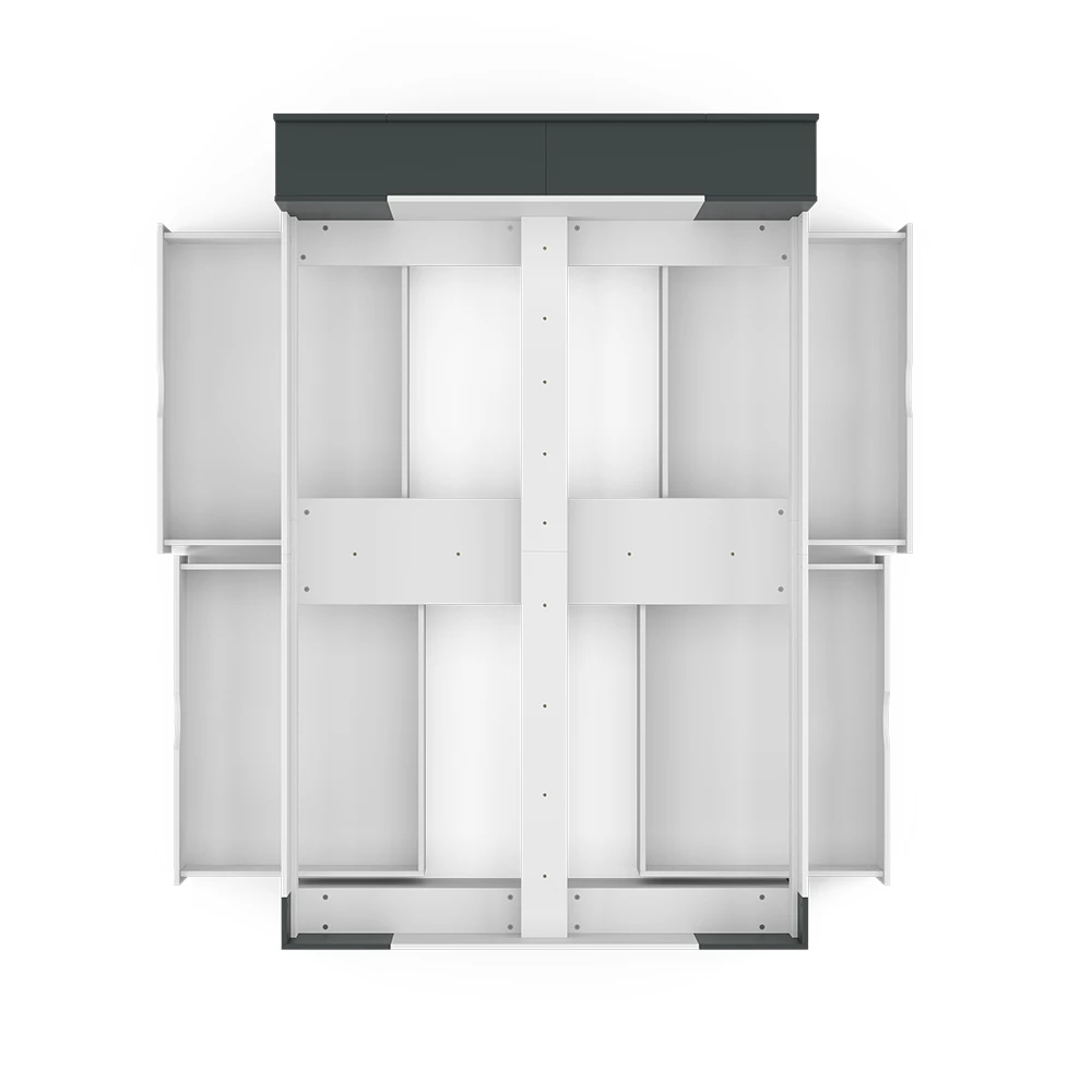 Schlafzimmerbett "Pulsar" Anthrazit/Weiß 140x200 Cm Vitalispa 8 Schlafzimmerbett "Pulsar" Anthrazit/Weiß 140x200 Cm Vitalispa – Bild 6