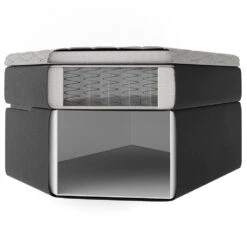 Boxspringbett Anthrazit 214 X 200 Cm Mit Topper Vitalispa -Vicco m4897 06 ol