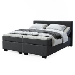 Boxspringbett Anthrazit 214 X 200 Cm Mit Topper Vitalispa -Vicco m4897 07 ol