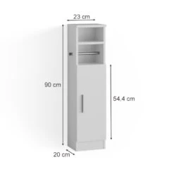 Midischrank "Enga" Weiß 23 X 90 Cm Vicco -Vicco m4905 03 ol