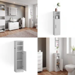 Midischrank "Enga" Weiß 23 X 90 Cm Vicco -Vicco m4905 08 ol